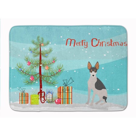 Carolines Treasures Miniature Fox Terrier No.2 Christmas Tree Machine Washable Memory Foam Mat CK3502RUG